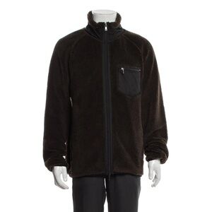 FABULOUS!Todd Snyder Black & Gray Italian Recycled Fleece Performance Sherpa JK